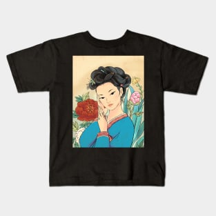 Minhwa: Korean Beauty (Korean traditional/folk art) Kids T-Shirt